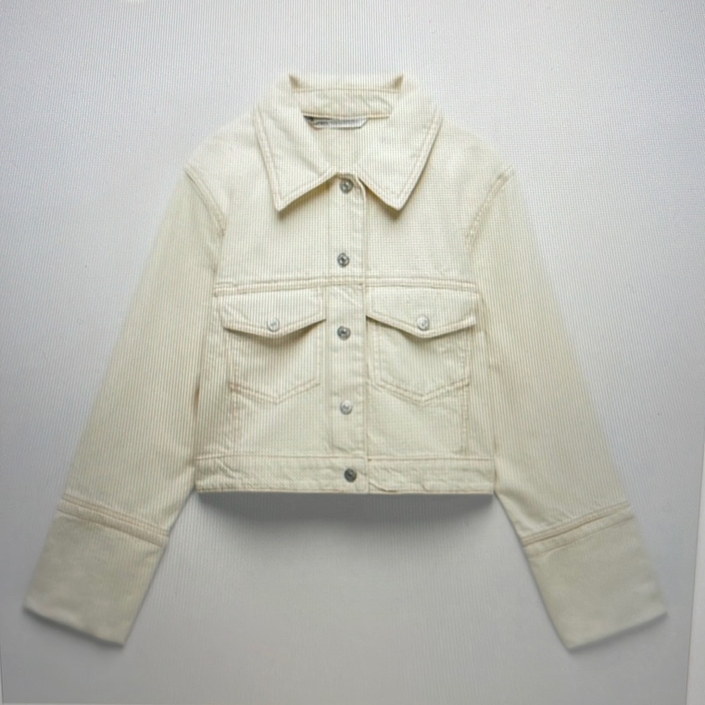 Cropped vanilla jacket, Zara, Sz M